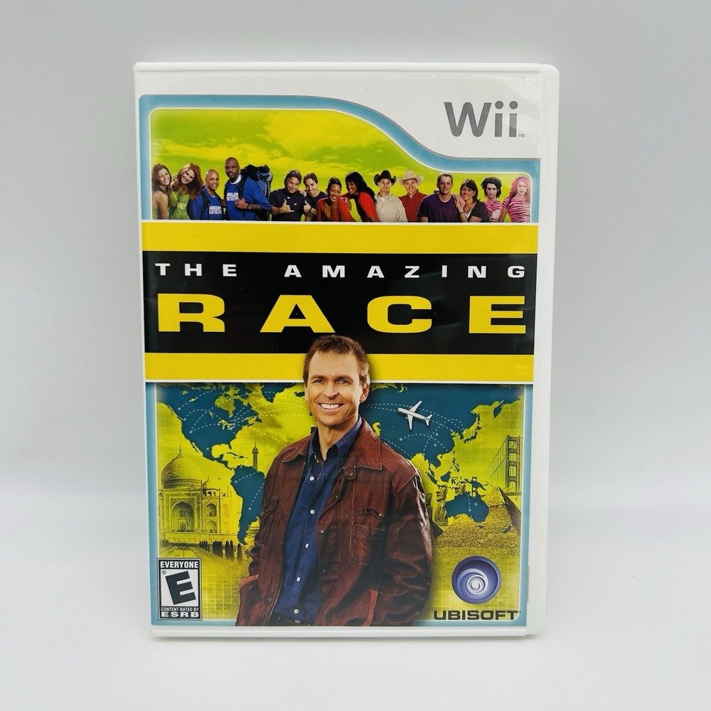 Amazing Race (Nintendo Wii, 2010) Ubisoft NBC Video Game TESTED WORKS NO MANUAL